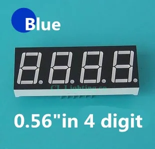 0.56 inch 4bit anod Comun Digitale Tub LED ALBASTRU Cifre de Afișare cu 7 Segmente 0.5 inch 0.5 0.56 inch 0.56
