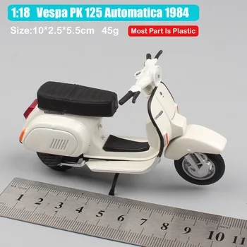 1:18 maisto scara mini Piaggio Vespa PK 125 Automatica 1984 motocicleta turnat sub presiune moto bike vehicule de jucărie model miniaturi pentru copii