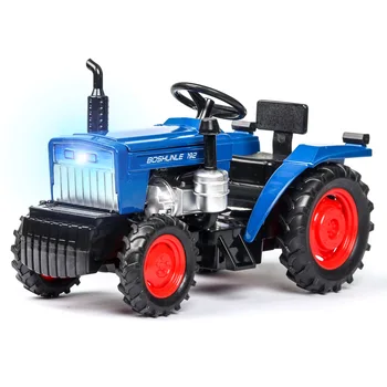 1:32 turnat sub presiune Model de Masina de Simulare Aliaj Agricole Tractor Speciale Ușa Deschisă Sunet de Lumină se retraga Copii Ornamente Cadou Mașină de Jucărie