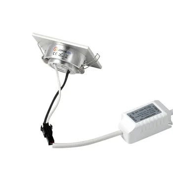 1*3W Mini Focus Spoturi cu LED-uri în Jos lumina Perie de argint Focos Empotrar En El Techo de Led-uri Alb Cald Acasă Living Cabinet Lămpi