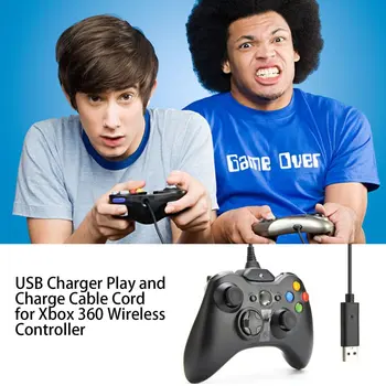 1,5 m Cablu de Încărcare USB pentru Xbox 360 Wireless Controller de Joc Joaca de Încărcare Încărcător Cablu de Cablu de Înaltă Calitate Joc Accesoriu 2019