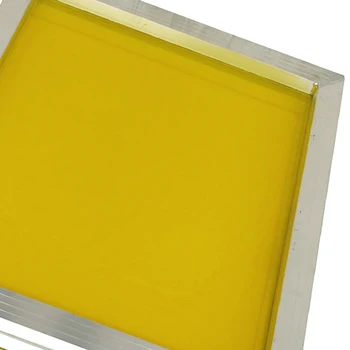 1 buc 120T Plasă Refolosibile din Aluminiu, Ecran de Mătase Imprimare Cadru 27X39Cm cu 300Tpi Galben ochiurilor de Plasă pentru a Face Stencil