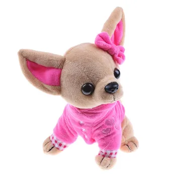 1 buc 17cm Chihuahua Catelus Jucărie pentru Copii Kawaii Simulare Animal Papusa Cadou de Ziua de nastere pentru Fete Copii Drăguț cățel de Pluș Jucărie de Pluș