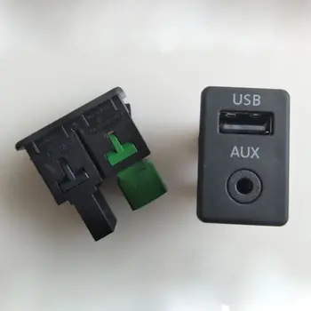 1 buc AUX+USB Switch Socket Pentru V~W Tiguan Passat B6 B7 CC RCD510 RNS310 3CD 035 249 3CD035249A 3CD 035 249 W91F