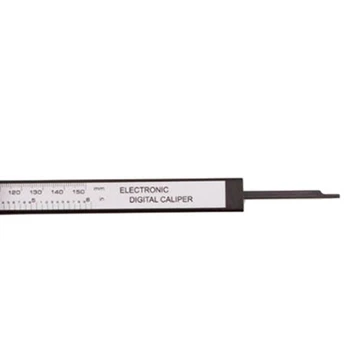 1 buc Negru Micro-blading Reutilizabile Machiaj Măsură Spranceana Ghid Conducător 150Mm 6 inch Lcd Digital Șubler Electronic