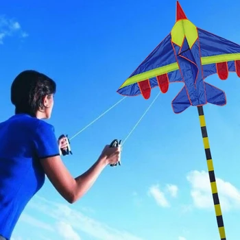 1 buc Nou Nailon Avion Forma Zmee în aer liber Zmee care Zboară Jucării Zmeu Pentru Copii, Băieți și Fete
