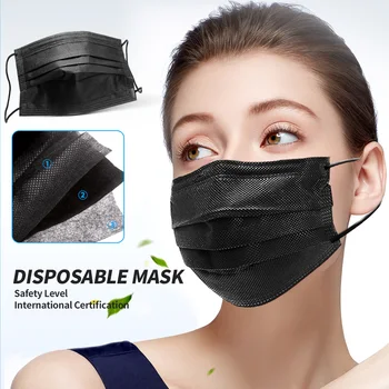 10-100buc Masca de Unică folosință Nonwove 3 Straturi Straturi Mască cu Filtru gura mască filtru de siguranță Respirabil măști de Protecție, Rapid de Transport maritim