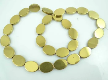 10*14mm Naturale cristal de Cuarț Titan Multicolore Hematit Gem Margele ovale de a face bijuterii de 15
