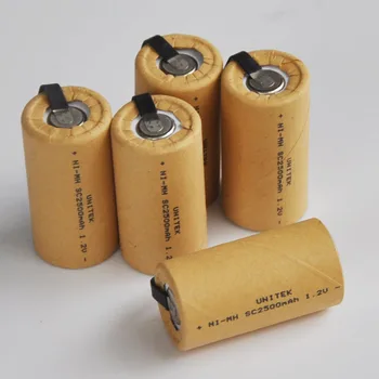 10-16PCS 1.2 V Ni-Mh SC Reîncărcabilă Baterie 2500mah Sub C cell cu lipire file pentru Makita Bosch Hitachi burghiu electric