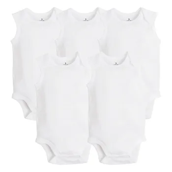 10 BUC/LOT Copil Nou-născut Îmbrăcăminte de Vară 2020 Organism pentru Tripleți Bumbac Alb Copii Salopete baietel Haine de Fata 0-24M