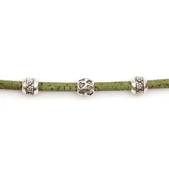 10 pătrat Verde Plută 5mm rotund plută cablul de plută portugheză bijuterii consumabile /Constatări cablu vegan material Cor-334