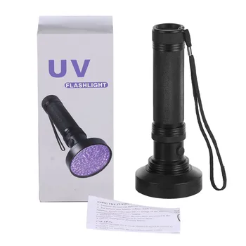 100 LED-uri UV Lanterna Lanterna cu Lumină Neagră 395nm Ultraviolete Blacklight Detector De Urină de Câine de Companie Petele Și Bug-uri de Pat