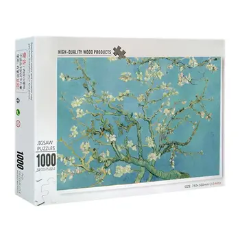 1000 de Bucăți de Caise Puzzle-uri de flori din Lemn Jigsaw Puzzle-uri Puzzle de Podea