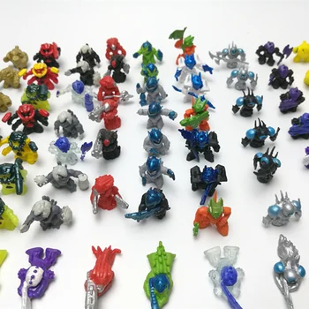 100buc Atomicron Interstelar monștri Înarmați robot Micro peisaj ornamentale Mobile omului străin papusa jucării