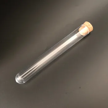 100buc/Pachet 16*125mm (6.29*49.2 în ) Plastic Eprubetă cu dop de Plută Greu Transparent Flacon de Nunta Favoruri Tub de Laborator