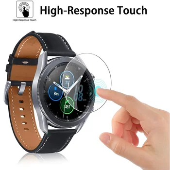 100BUC Temperat Pahar Ecran Protector pentru Samsung Galaxy Watch 3 45mm & 41mm Rotund Ceas Inteligent de Protecție de Film