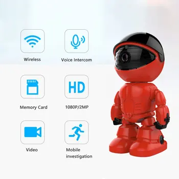 1080P Camera IP Wifi Robot Inteligent de Urmărire Auto Home Security Camera IP Audio cu Două căi CCTV Baby Monitor Camera de Supraveghere