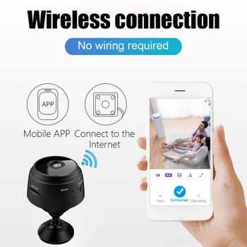 1080P Wireless Wifi Camera Mini IR Viziune de Noapte Camera IP de Securitate Acasă P2P Camera WiFiSurveillance Pentru Smart Home Securitate