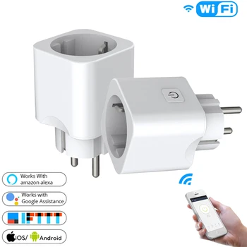 10A Inteligent UE Plug Inteligent Wifi, Socket UE Plug EWeLink Pentru Alexa de Start Google Mini IFTTT Smart Home Priză Accesorii