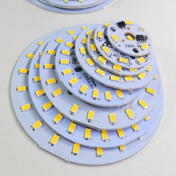 10BUC Aluminiu Module cu LED-uri Integrate Driver Lampă Placă SMD 5730 AC 220V Alb/Cald Pentru a Înlocui Tavan Lampa Iluminat de Mesa