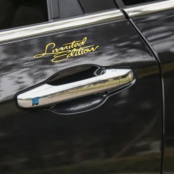 10buc EDIȚIE LIMITATĂ Creative Aliaj de Nichel Geamul Mașinii Interior Autocolant Auto-styling Aur/Argint decorare Decal
