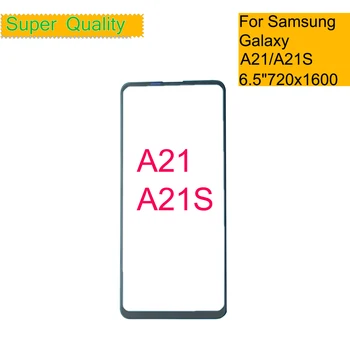 10buc/lot Pentru Samsung Galaxy A21 A215 / A21S A217 Touch Screen Geam Frontal Panoul LCD Lentile Exterioare A21 A21S de Sticlă din Față