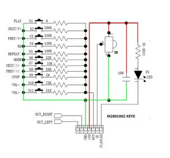 10BUC M2801002 lossless, WAV decodor bord MP3 decoder bord modul de decodare mp3