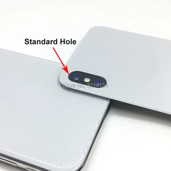 10buc Mică Gaură Capacul din Spate de Sticlă, cu marcaj CE Pentru iPhone X Xs Max Reparații de Locuințe Spate Spart Inlocuire Sticla