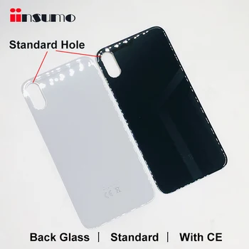 10buc Mică Gaură Capacul din Spate de Sticlă, cu marcaj CE Pentru iPhone X Xs Max Reparații de Locuințe Spate Spart Inlocuire Sticla