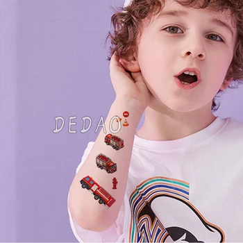 10buc Tatuaj Copii Desene animate Diverse Auto Fals Autocolant Tatuaj Tatuaje Temporare Impermeabil Tatuaj de Arta Tatuaj Braț de Mână Pentru Copil Băiat