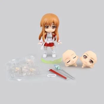 10cm Anime-ul Sword Art Online figura Yuuki Asuna Kirigaya Kazuto Acțiune PVC Modelul de Colectare de jucării pentru copiii SAO