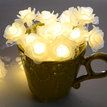 10M 50LED Romantic Rose Flori Șir LED lumini de crăciun în aer liber Lumini de Basm decoratiuni de craciun pentru casa Ghirlande natal