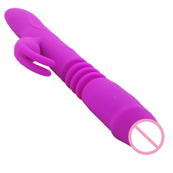 12+4 Viteze de Vibrații Silicon Iepure Vibratoare Pentru Femei, USB de Încărcare a stimula Clitorisul Jucarii Sexuale Pentru Femei, Adulți de Sex Produsele