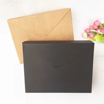 12 buc 20x15x6cm maro/negru cutie pătrată manual DIY tricou/prosop/cutie de cadou de nunta bomboane/ciocolata/caseta de cookie