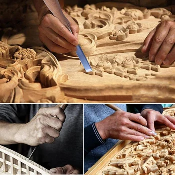12 Buc Manual de Sculptură în Lemn Mână Dalta Set de scule Profesionale Dulgheri pentru prelucrarea Lemnului Sculptură Dalta DIY Detaliat Unelte de Mână