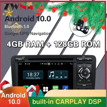 128GB Android Carplay 10 DVD Player pentru Audi A3 2003-2008 2009 2010 2011 2012 2013 GPS Auto Radio Muzica Audio Stereo unitatea de Cap