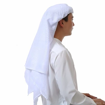 138*138cm Bărbat Musulman arab Diverse Cap Eșarfă Keffiyeh Pătrat Carouri de sex Masculin Islamic Hijab Ramadan Arabia Arabe banda de Susținere Accesorii