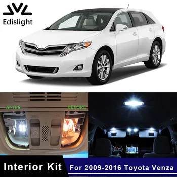 13pcs Toyota Venza 2009 2010 2011 2012 2013 2016 led-uri auto de interior lumini becuri dom lectură lampă cu lumină de gheață alb albastru