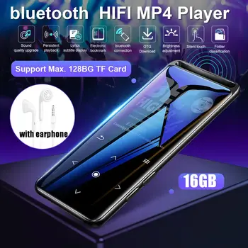 16GB, bluetooth, MP3 Player, Casti HiFi Radio fm mini USB mp3 de Sport MP 4 HiFi Playere de Muzică Portabile de Înregistrare de Voce Recorder