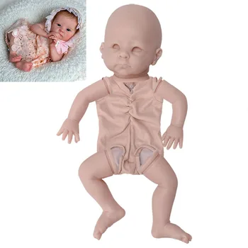 18 Inci Realiste Renăscut Baby Doll Copil Nou-născut HARLOW Vinil Nevopsite Neterminate Papusa Părți DIY Gol Papusa Kit De pat Cadou