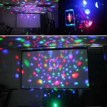1buc 3W Mini Multi-color cu LED-uri Lumina de Scena Muzica de Petrecere Concert Show Efectuate de Miel Cu incarcare USB Pentru DJ Disco Ziua de Crăciun Decor