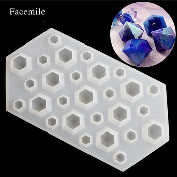 1BUC Diamant Pictura de Gheață din Silicon Mucegai Tava de Ciocolata Rece Filtru de Cub de Partid Mucegai Cristal Bijuterie Matrite Instrument