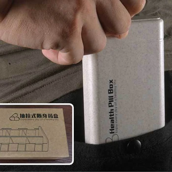 1buc Pastila Caz Fashion Distribuitor Cutii cu Medicamente Portabil Automat Cutie Tableta Cazemata de Distribuire Trusă Medicală Organizator