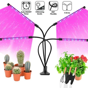 2/3/4 CAP USB timer Planta cu LED-uri Cresc Lumini de iluminat 5V adaptor pentru interior legume cu efect de seră de Flori în creștere Fito Lampa