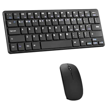 2.4 G Wireless Keyboard Mouse Combo Set 1200 DPI Tăcut USB Control pentru Notebook Laptop Mac Desktop PC