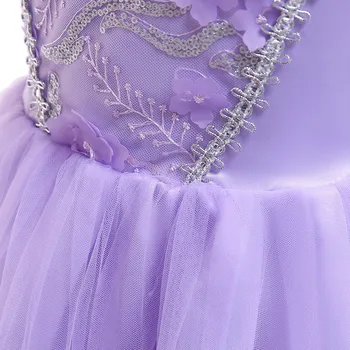 2-9Y Copii Fete Rochie de Printesa Manșon de Puf Drăguț domnisoara de Onoare Rochie Concurs Petrecerea de Nunta Rochii de Cosplay Costum 2020 Nou