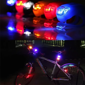 2 buc baterie Reîncărcabilă 3 LED Lumini pentru Biciclete USB Hi-Lo Fascicul Flash Bike Cap Coada de Lumină din Spate Set Lanterne de Siguranță Avertisment Ciclism Lumina