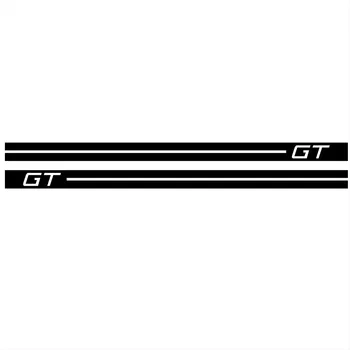 2 buc Folie Auto Adesivi GT Logo Auto Side Stripe Corse Masina Sport Autoadesivi Del Corpo e Decalcomanie Pe Ford mustang 2009-2019