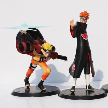 2 buc/lot 16-18cm Anime Naruto Uzumaki Naruto VS Pain Figura Jucărie Rece Model de Papusa pentru Copii