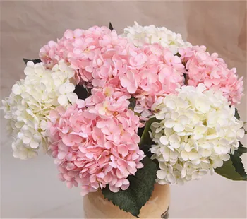 2 buc/lot Nou de Mătase Artificială Hortensii, Flori pentru Decor Nunta de Mătase Fals Flores DIY Home Decor Acasă Decoratiuni de Gradina